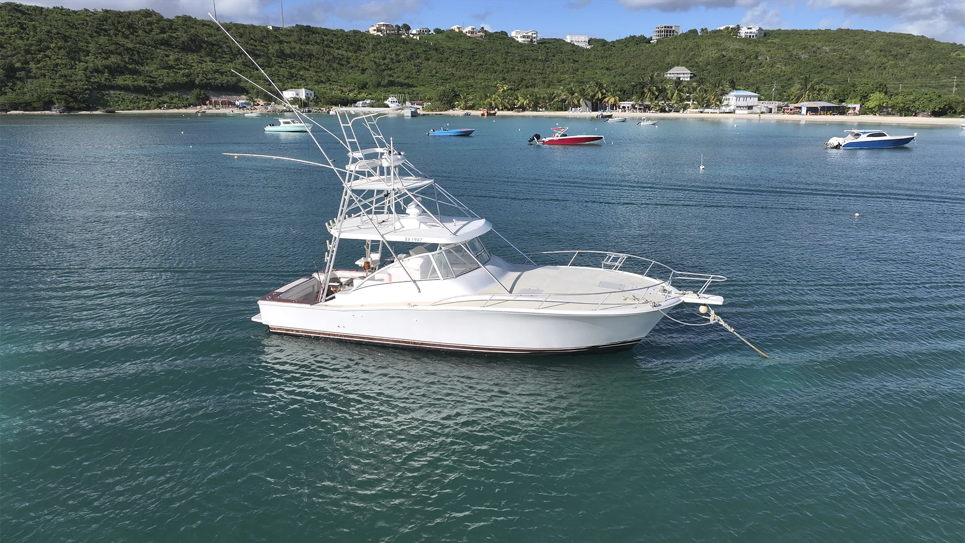 Reel Time 40-foot Luhrs fishing charter in Sandy Ground Bay Anguilla